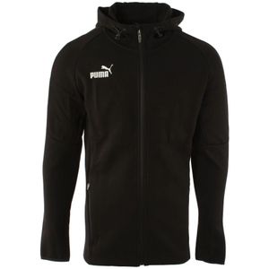 Puma, Sweatshirts & Hoodies, Heren, Zwart, M, Katoen, Team Final Heren Zip-Through Vest