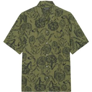 Marc O'Polo, Overhemden, Heren, Groen, 3Xl, Katoen, Normaal shirt