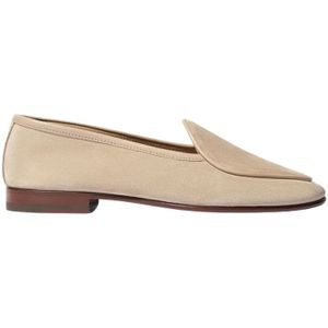 Scarosso, Schoenen, Heren, Beige, 39 EU, Suède, Klassieke Suède Loafer