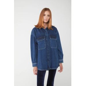 Icon Denim, Blouses & Shirts, Dames, Blauw, M, Denim, Denim Eva Shirt