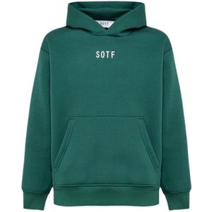 Sotf, Italiaanse Unisex Hoodie Groen, Heren, Maat:S