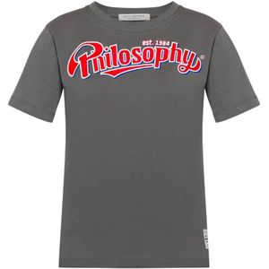 Philosophy di Lorenzo Serafini, Tops, Dames, Grijs, M, Katoen, T-Shirts