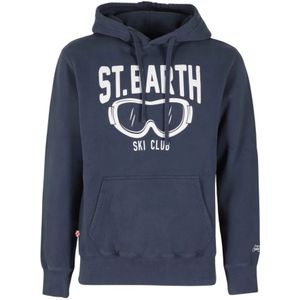 MC2 Saint Barth, Sweatshirts & Hoodies, Heren, Blauw, M, Stijlvolle Hoodie voor Mannen en Vrouwen