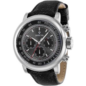 Invicta Watches, Accessoires, Heren, Grijs, ONE Size, Vintage Quartz Horloge - Grijze Wijzerplaat