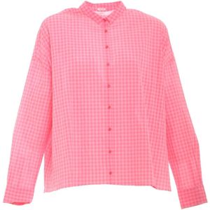 Apuntob, Blouses & Shirts, Dames, Roze, M, Katoen, Rode Aardbei Blouse P1818