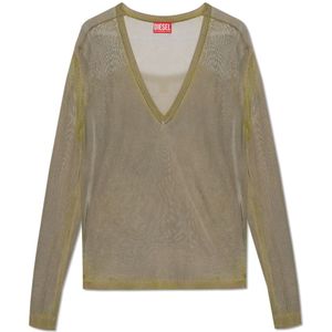 Diesel, K-Mirto sweater Groen, Dames, Maat:XL