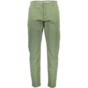 Dockers, Broeken, Heren, Groen, W33 L32, Groene Heren Slim Broek met Zakken