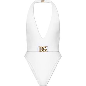 Dolce & Gabbana, Badkleding, Dames, Wit, S, Badpak