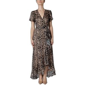 Guess, Maxi Kleedjes Bruin, Dames, Maat:XS