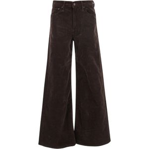 Mother, Jeans, Dames, Bruin, W29, Bruine Rits Roller Jeans