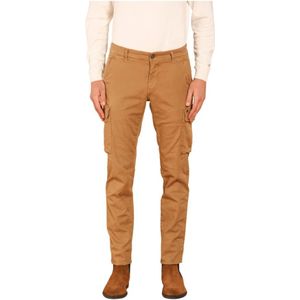 Mason's, Broeken, Heren, Bruin, 2Xl, Extra Slim Fit Cargo Broek