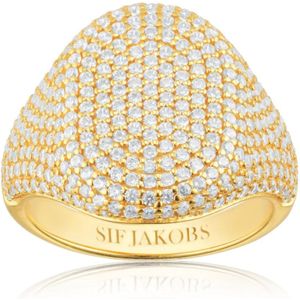 Sif Jakobs Jewellery, Capizzi Statement Ring Geel, Dames, Maat:54 MM