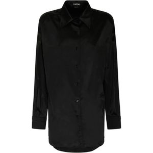 Tom Ford, Shirts Zwart, Dames, Maat:S