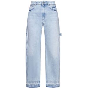 Stella McCartney, Jeans, Dames, Blauw, W28, Denim, Lichtblauwe Denim Jeans