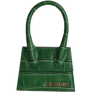 Jacquemus Pre-owned, Tweedehands leren handtassen Groen, Dames, Maat:ONE Size