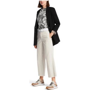 Marc Cain, Broeken, Dames, Beige, S, Katoen, Marc Cain broek Wylie