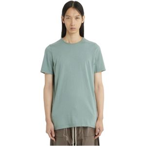 Rick Owens, Tops, Heren, Groen, M, Korte Mouw Ronde Hals T-Shirt