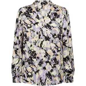 Soyaconcept, Vrouwelijke Blouse met Levendige Print Paars, Dames, Maat:2XL