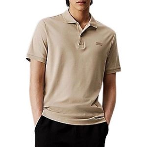 Calvin Klein, Tops, Heren, Beige, XL, Katoen, Liquid Touch Slim Fit Polo Shirt