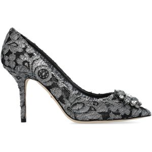 Dolce & Gabbana, Schoenen, Dames, Grijs, 39 1/2 EU, Hoge hakken schoenen Belluccii