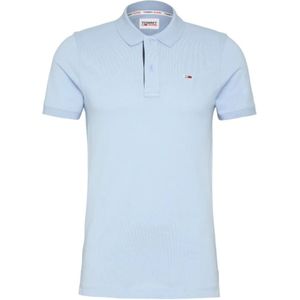 Tommy Hilfiger, Slim Fit Moderne Polo Shirt Blauw, Heren, Maat:M