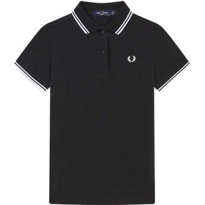 Fred Perry, Tops, Dames, Zwart, L, Polo Fred Perry Twin Tipped Zwart