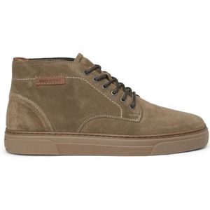 Marc O'Polo, Schoenen, Heren, Grijs, 45 EU, Leer, Enkellaars met vetersluiting