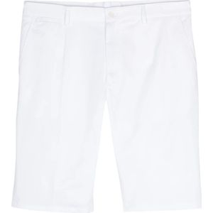 Dolce & Gabbana, Korte broeken, Heren, Wit, L, Katoen, Witte op maat gemaakte Bermuda shorts met DG-logo