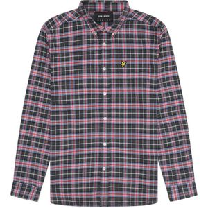 Lyle & Scott, Overhemden, Heren, Veelkleurig, S, Leer, Geruite Flanellen Overhemd