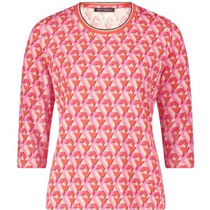 Betty Barclay, Blouses & Shirts, Dames, Rood, 4Xl, Casual Print Shirt