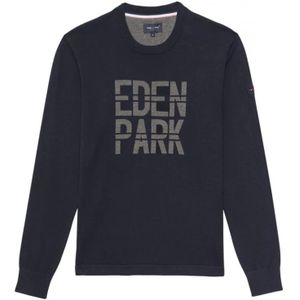 Eden Park, Sweatshirts & Hoodies, Heren, Blauw, M, Katoen, Pull Col rond Eden Park