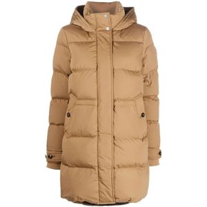 Woolrich, Mantels, Dames, Beige, L, Puffy Dons Parka Jas