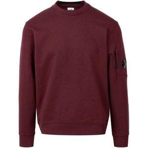 C.p. Company, Truien, Heren, Rood, M, Katoen, Bordeaux Sweater met Zak