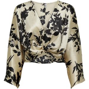 Only, Blouses & Shirts, Dames, Veelkleurig, M, Polyester, Korte Top Donna Lente/Zomer Collectie