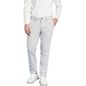 Mason's, Extra Slim Jersey Chino Broek met Resca Patroon Grijs, Heren, Maat:3XL