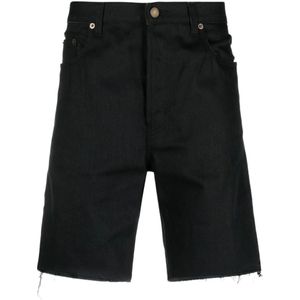 Saint Laurent, Korte broeken, Heren, Zwart, W31, Casual shorts