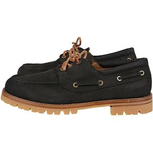 Eleventy, Schoenen, Heren, Zwart, 41 EU, Leer, Bootschoenen in Nubuck Leer