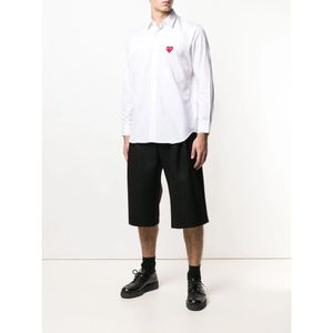 Comme des Garçons Play, Overhemden, Heren, Wit, L, Katoen, Formal Shirts