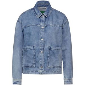 Street One, Denim Jassen Blauw, Dames, Maat:M