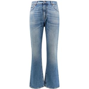 Haikure, Jeans, Heren, Blauw, W31, Katoen, Katoenen jeans met achterlogo patch