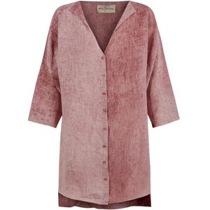 Cortana, Azama, top in linnen blend Roze, Dames, Maat:M