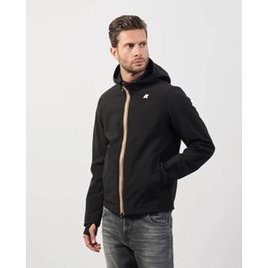 K-Way, Jassen, Heren, Zwart, S, Polyester, Urban Slim Fit Waterdichte Jas