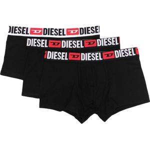 Diesel, Ondergoed, Heren, Zwart, M, Katoen, Ultiem Comfort Zwarte Katoenen Boxershorts