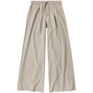 Closed, Beige Wijde Broek Beige, Dames, Maat:S