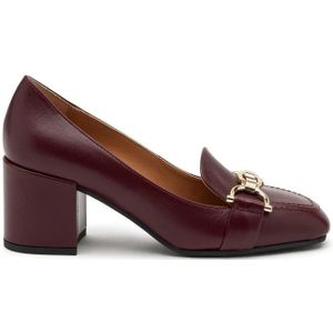 Frau, Bordeaux Hak Mocassin Rood, Dames, Maat:38 EU