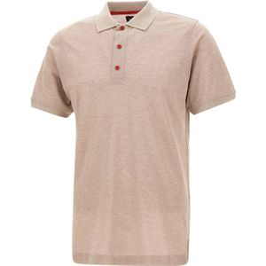 Kiton, Ultrafine Cotton Polo Shirt Sand Beige, Heren, Maat:M