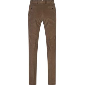 PT Torino, Broeken, Heren, Bruin, XL, Bruine Slim Fit Stretch Broek