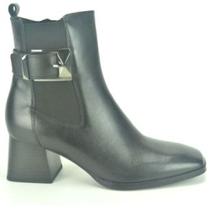 Caprice, Zwart Botje +Gesp DH 5cm Zwart, Dames, Maat:37 EU