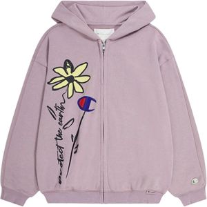 Champion, Sweatshirts & Hoodies, Dames, Roze, L, Katoen, Eco Future Full Zip Sweatshirt