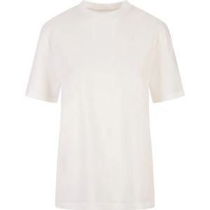 Jil Sander, Tops, Dames, Wit, M, Katoen, Wit T-shirt met Logoprint
